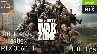 COD WARZONE  Benchmark (2021) RTX 3060 Ti Ryzen 7 3700x 1080P , 1440p , 4K 100+ FPS