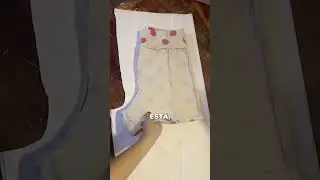 Cortar un pantal&oacute;n sin costura a los costados.