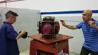 Rotor de gerador 900KVA rebobinado (mai/18) na empresa Apoio Máquinas, em Santos/SP