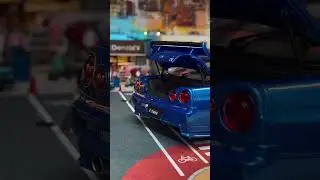 $700 1/18 Scale NISMO GTR R34(BAYSIDE BLUE) #autoart #118 #diecast #diorama #youtubeshorts #sub