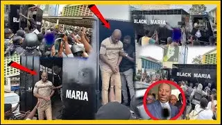 Shocking Scene With Police And Protesters as Abronye is Thrown Back  Into Police Custody