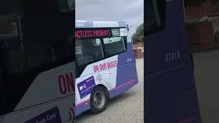 First Solent 47414 departing Fareham Bus Station