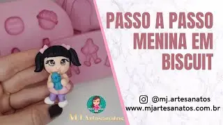 Passo a passo menina em biscuit por GISA - Canal MJ Artesanatos