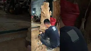 师兄打了三十几年的胚看他雕刻是种享受老了职业病很多且看且珍惜