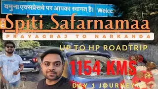 Spiti Valley Roadtrip Day-1| Prayagraj to Narkanda via Lucknow Ignis Roadtrip |#spiti  UP se HP Trip