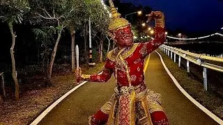 โขนจากศิษย์เก่าวิทยาลัยนาฏศิลป์สุพรรณบุรี