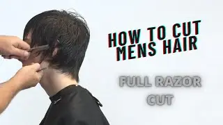 HOW TO CUT MENS HAIR (FULL TUTORIAL) MENS LONG FULL RAZOR CUT