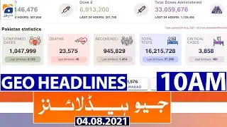 Geo Headlines 10 AM | 4th August 2021