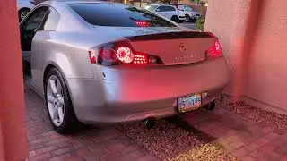 Infiniti G35 with Z1 High Flow Cats, Stillen Stainless Cat Back Exhaust.
