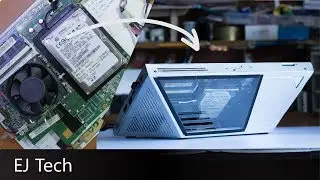 DIY Custom Case for Scrap Laptop Computer - Frankenstein PC Ep. 4