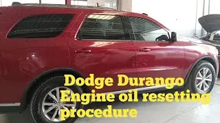 Dodge Durango oil life resetting #dodge #dodgedurango @vandipanikaaran1986 