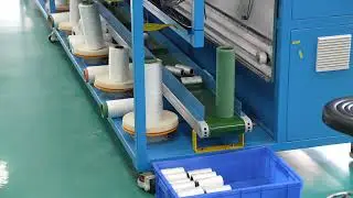 WORLD'S ONLY: One-Person AUTOMATIC Winding Machine Revolutionizes Textile Industry!