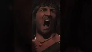 Rambo disparando-Plantilla meme