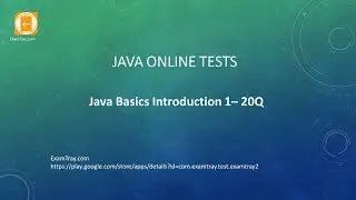 01 Java Basics Online Test with Interview FAQ Questions and Answers