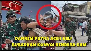 TEGANG TNI BERSENJATA LENGKAP BUBARKAN KONVOI BENDARA GAM ACEH
