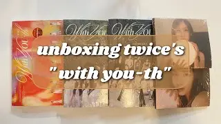 unboxing 7 copies of twice's with you-th (with youth)  ♡ target exclusive versions + digipacks