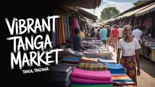 Exploring a Colorful African Market Adventure | Tanga, Tanzania