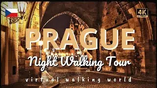 Happy and Slightly Drunk Beautiful People in Evening Prague