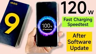 iQOO 9 120w Fast Charging Test After Software Update any slow charging 🤔🔥🔥🔥