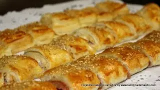 CANAPES DE HOJALDRE VARIADOS ( fáciles y rápidos)3 recetas muy sencillas / Video nº 39