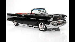 1957 Chevrolet Bel Air Convertible, Black W/Red Int. Senior AACA Award Winner, Frame-Off Restored