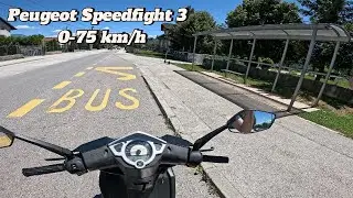 2012 Peugeot Speedfight 3 50cc - Pov Speed Test drive 0-75 km/h | 4K |