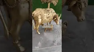 Brass Cow and Calf #brassdecor #homedecor #kamadhenu #cowandcalf #brasscow #cowandcalf