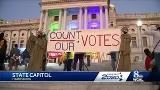 Susquehanna Valley demonstrators protest attempts to stop ballot counting in Pennsylvania