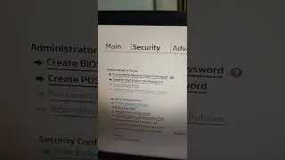 HP Desktop BIOS Version Check TPM version 2 for Win11