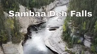 Drone Sambaa Deh Falls, Canada | Territorial Park | Northwest Territories