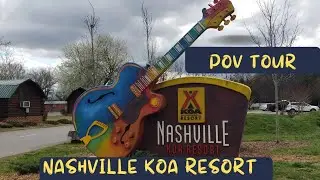 POV Tour Nashville KOA Resort Nashville Tennessee Campground Walkthrough Music City RV Park