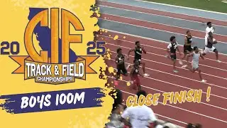 2025 TF - CIF State Meet - Чемпионат по бегу на 100 метров среди мальчиков