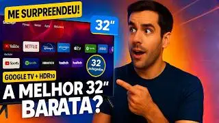 MELHOR TV DE 32&rdquo; BARATA? 😱 A Semp 32S42 ME SURPREENDEU MUITO!