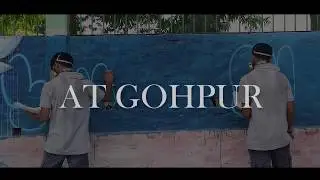 Wall art on the topic of Swatch Bharat Abhyan.Kanaklata park Gohpur ... #akashnilmahanta