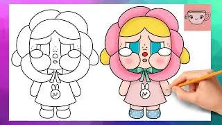 How To Draw Crybaby - Sad Club - Pop Mart | Drawing Tutorial
