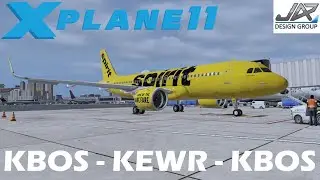 JARDesign A320neo | Boston - Newark & Back | XP11 LIVE