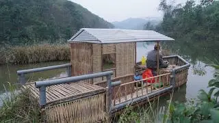 Fishing and camping on the lake, building mobile homes and living on boats