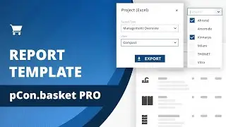 Report template: Filter project calculation by manufacturer and export as Excel | pCon.basket