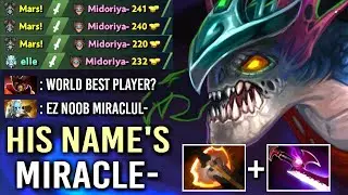 MIRACLE Slark 10 minutes shadow blade  WITH GODLIKE DOTA 2 7.29 GAMEPLAY (Dota2GOD)