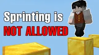 Minecraft Parkour But I Can't Sprint