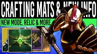 Destiny 2 | МАТЕРИАЛЫ ДЛЯ ИЗГОТОВЛЕНИЯ И РЕЛИКЦИЯ! Новая информация! Активность в Источнике, расходные материалы, сюжетная добыча