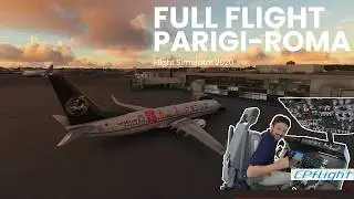 MSFS2020 [ITA]: Dalla torre Eiffel al Colosseo | Il mio volo da Parigi a Roma | Full Flight ✈️