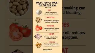 Stop Cooking These Foods Wrong! | Nutrition Facts You Didn&rsquo;t Know #healthylifestyle #diettips