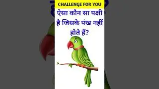 Which is that bird which does not have wings? #GK Question GK in Hindi GK Question and answers gk quiz