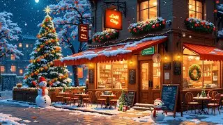Calm Christmas Night 🌲 Whisper of Snowfall ❄ Lofi Hip Hop Beats to Relax/Chill to ☕ Lofi Cafe