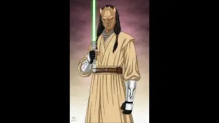 Eeth Koth scenes in Star Wars (Ep 1, Ep 2, TCW, TOJ)