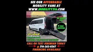 Wheelchair/Mobility van 2022 Ford Transit Connect XL (5731), 33k miles, $39,995 w/ FREE SHIPPING