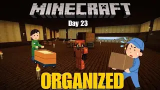 Minecraft Survival Day 23 | Organizing Storage & Moving On (Hindi)
