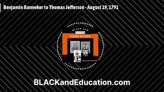 Benjamin Banneker to Thomas Jefferson - August 19, 1791