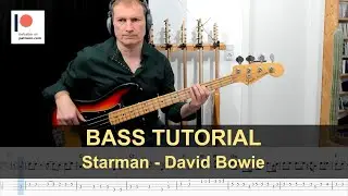 Starman - David Bowie | Bass Tutorial (Sheet + TABs)
